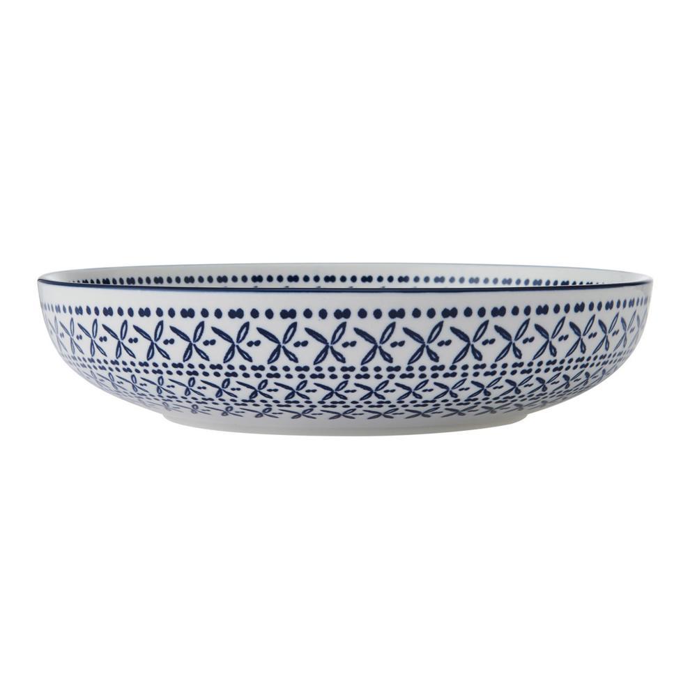 Kitchencraft Mikasa Blue Mediterranean Ceramic Bowl